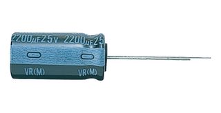 NICHICON UVR1J471MHD Electrolytic Capacitor, 470 µF, 63 V, ± 20%, Radial Leaded, 2000 hours @ 85°C, Polar