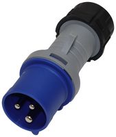 HONEYWELL K9001BLU Pin & Sleeve Connector, 16 A, 250 V, Cable Mount, Plug, 2P+E, Blue