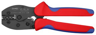KNIPEX 97 52 34 Crimp Tool, Hand, 27-13AWG Non-insulated Open Plug Type Connectors