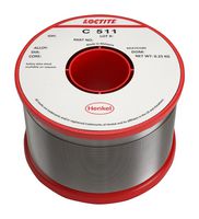MULTICORE / LOCTITE C 511 60EN 5C 0.7MM R 250G Solder Wire, Crystal 511, 0.71mm Diameter, 183°C to 188°C, 250g