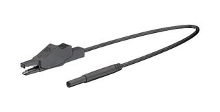 Staubli 659185-100-21 Test Lead, Black, 1M, 600V, 10A