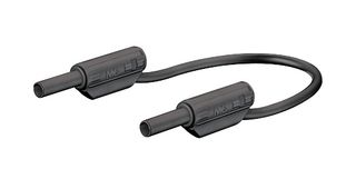 Staubli 659179-100-21 Test Lead, Black, 1M, 600V, 10A