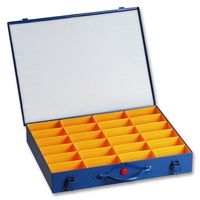 ALLIT EUROPLUS METALL 44/24 Storage Box, Multi-Compartment, Metal, Blue, 440mm