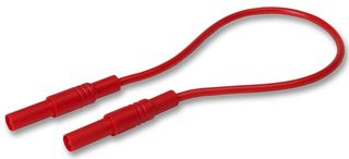 Hirschmann Test And Measurement 934073101 Test Lead, Red, 500mm, 1Kv, 32A