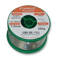 Stannol 631954 Solder Wire, 95.5/3.8/0.7, 0.5mm, 250G , Element14