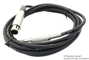 Pro Signal SVC682-3M Cable, Xlr 3P Plug-6.35mm Stereo Plug,3M , Element14