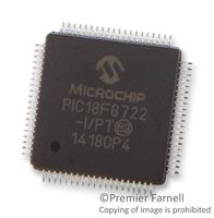 Microchip PIC18F8722-I/PT Mcu, 8Bit, Pic18, 40Mhz, Tqfp-80