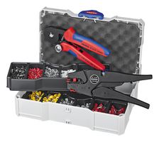 KNIPEX 97 90 10 Crimp Assortment with Stripper and Pliers in a Mini-systainer (Solid Plastic Box)