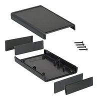 HAMMOND 1593NBK Plastic Enclosure, Recessed Top, Handheld, ABS, 111.25 mm, 75 mm, 25.2 mm