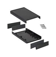 HAMMOND 1593QBK Plastic Enclosure, Recessed Top, Handheld, ABS, 112 mm, 66 mm, 28 mm