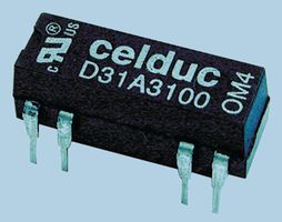 CELDUC D31C7100 Reed Relay, SPDT, 24 VDC, D31C Series, Through Hole, 2.15 kohm, 250 mA