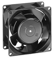 EBM-PAPST 8880N AC Axial Fan, 230V, Square, 80 mm, 38 mm, Sleeve Bearing, 17.7 CFM