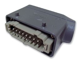 HARTING 66 30 226 003500 Heavy Duty Connector, Side Entry, Han Series, Cable Mount, Plug, 16 Contacts, Pin, 2 Rows