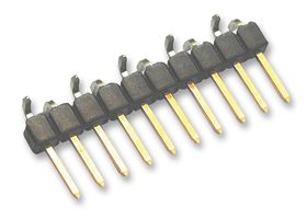 TE CONNECTIVITY - AMP 1-1241150-0 Pin Header, Wire-to-Board, 2.54 mm, 1 Rows, 10 Contacts, Surface Mount Straight, AMPMODU MOD II