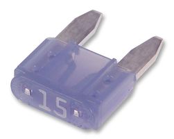 LITTELFUSE 0297015.WXNV Fuse, Automotive, Fast Acting, 15 A, 32 V, 10.9mm x 3.8mm x 8.8mm, MINI 297 Series