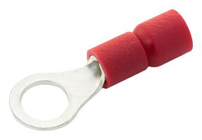 MULTICOMP PRO RVES1-4 Ring Tongue Terminal, M4, #8, 16 AWG, 1.5 mm², RVES, Red