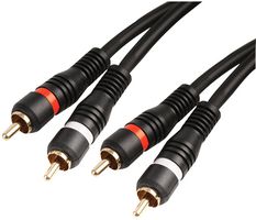 PRO SIGNAL PSG00278 Audio / Video Cable Assembly, 1.5m Length, 2x Phono (RCA) Plug to 2x Phono (RCA) Plug, Blue