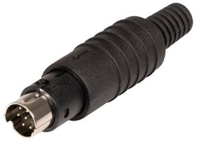 PRO SIGNAL PSG08253 DIN Audio / Video Connector, 8 Contacts, Plug, Cable Mount, Solder