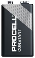 PROCELL PC1604 CON B10. Battery, 9 V, PP3, Alkaline, 692 mAh, Miniature Snap Contact, 10