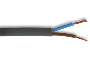 MULTICOMP PRO 2192Y-0.5MMGRY100M Multicore Cable, Unscreened, 2 Core, 0.5 mm², 328 ft, 100 m