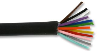 PRO POWER 850073 100M Multicore Cable, DEF 7-1-12A, Unscreened, 12 Core, 0.055 mm², 328 ft, 100 m