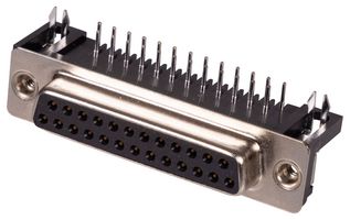 MULTICOMP PRO 5504F1-25S-02-03-F1 D Sub Connector, Standard, Receptacle, 5504, 25 Contacts, DB, Solder