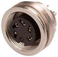 BINDER 09 0316 00 05 Circular Connector, Miniature Circular Connector, 680 Series, Panel Mount Receptacle, 5 Contacts