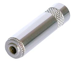 REAN NYS240 Phone Audio Connector, 3 Contacts, Socket, 3.5 mm, In Line Mount, Nickel Plated Contacts