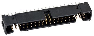 3M N2540-6002RB Pin Header, Straight, Wire-to-Board, 2.54 mm, 2 Rows, 40 Contacts, Through Hole Straight, 2500