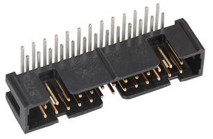 3M N2526-5002RB Pin Header, Right Angle, Wire-to-Board, 2.54 mm, 2 Rows, 26 Contacts, Through Hole Right Angle