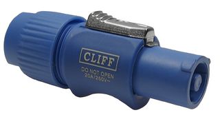 CLIFF ELECTRONIC COMPONENTS FM12301 High Power Connector, IP65, CLIFFCON-P, Plug, 250 VAC, 20 A, Cable Mount, Screw