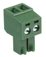 MULTICOMP PRO MC000096 Pluggable Terminal Block, 3.81 mm, 2 Ways, 26 AWG, 16 AWG, Screw