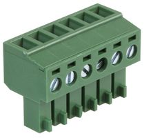 MULTICOMP PRO MC000100 Pluggable Terminal Block, 3.81 mm, 6 Ways, 26 AWG, 16 AWG, Screw