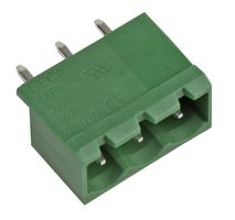 MULTICOMP PRO MC000201 Terminal Block, Header, 5.08 mm, 3 Ways, 16 A, 300 V, Through Hole Vertical