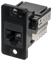 TUK KSH66BPM Modular Connector, RJ12 Jack, 1 x 1 (Port), 6P6C, Panel Mount