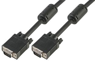 PRO SIGNAL PSG90712 Computer Cable, D Subminiature H/D Plug, VGA, 15 Way, D Subminiature H/D Plug, VGA, 15 Way