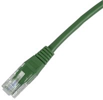 CONNECTIX CABLING SYSTEMS 003-3NB4-010-04B Ethernet Cable, Cat5e, Cat5e, RJ45 Plug to RJ45 Plug, UTP (Unshielded Twisted Pair), Green, 1 m