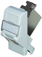 TUK SGKSSU-45WH Faceplate, Cat6A Outlet, Euro Faceplates, 1, ABS (Acrylonitrile Butadiene Styrene) Body, White