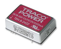 TRACO POWER TEN 8-2422 Isolated Through Hole DC/DC Converter, ITE, DIP, 2:1, 8 W, 2 Output, 12 V