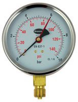 BRANNAN 34/655/0 PRESSURE GAUGE DIAL 0 TO 10 BAR