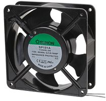 SUNON SP101A/1123HSL.GN AC Axial Fan, 115V, Square, 120 mm, 38 mm, Sleeve Bearing, 105 CFM