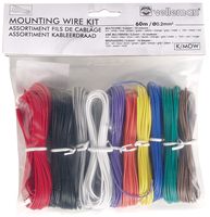 VELLEMAN K/MOW Mounting Wire Kit, Multicore, Multicolour,  8 x 5m, 2 x 10m 24 AWG