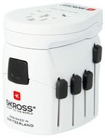 SKROSS 1.302539 TRAVEL ADAPTER, PRO WORLD-USB, 7A/250V