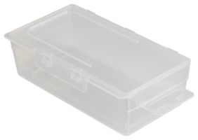 MULTICOMP PRO D2 Storage Box, 1 Compartment, Transparent, 37mm x 125mm x 65mm