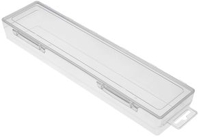 MULTICOMP PRO F3 STORAGE BOX, 1 COMPARTMENT, TRANSPARENT