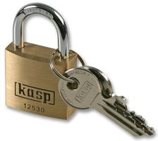 Kasp Security K12530 Padlock, Brass Prem, 30mm , Element14