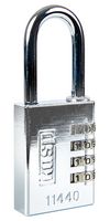 KASP SECURITY K11440D MARINE COMB PADLOCK, BRASS/SS, 40MM