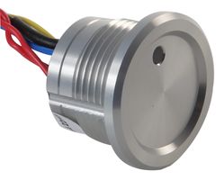 CAMDENBOSS CPS22IR-ALNA-24RG Vandal Resistant Switch, 22.5 mm, SPST-NO, Momentary, Recessed, Natural