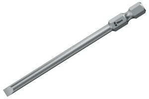 WERA 05059466001 Screwdriver Bit, Slotted, Extra-Tough, 0.5mm x 3mm x 70mm