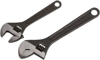 Duratool D03110 Adjustable Spanner Set, Black, 2Pc , Element14